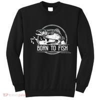 Born To Fish Forced To Work Sweatshirt thumb 0
