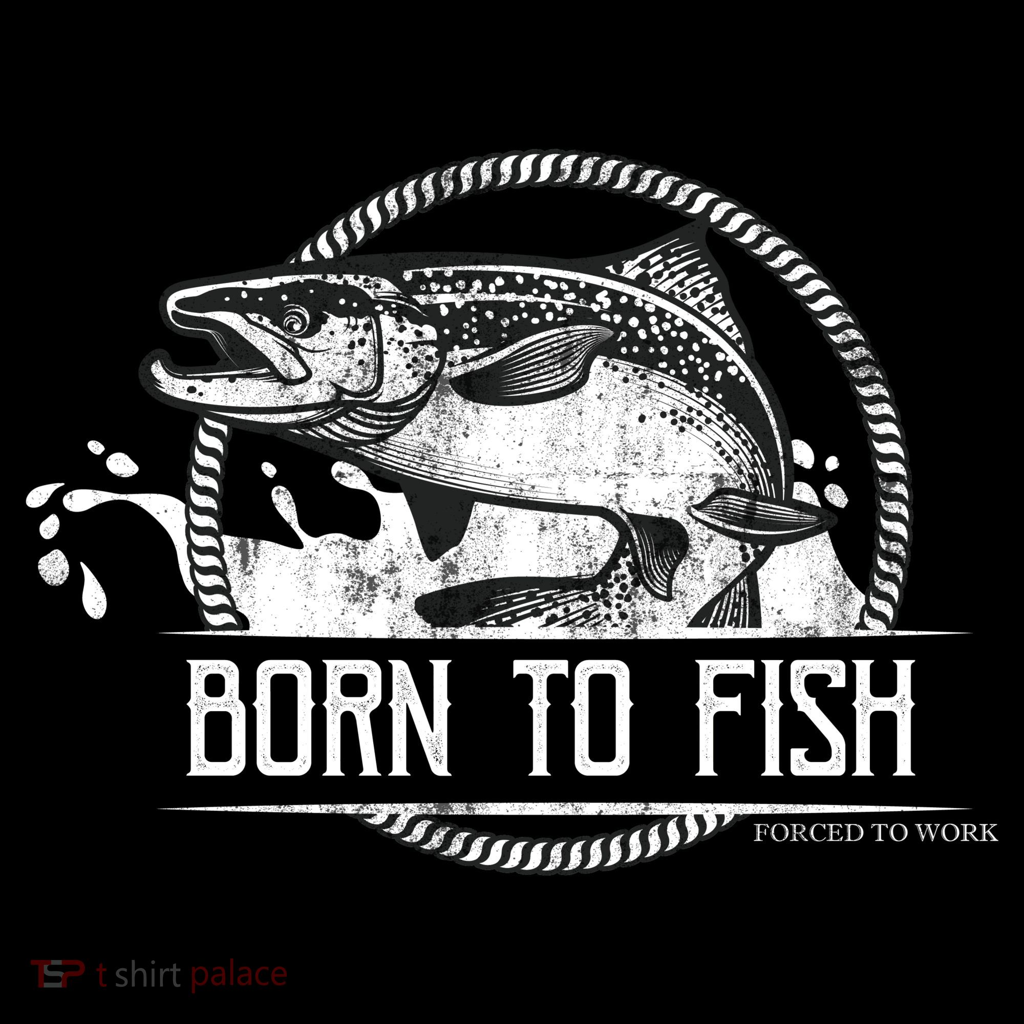 Born To Fish Forced To Work Bucket Hat