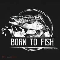 Born To Fish Forced To Work Bucket Hat thumb 4
