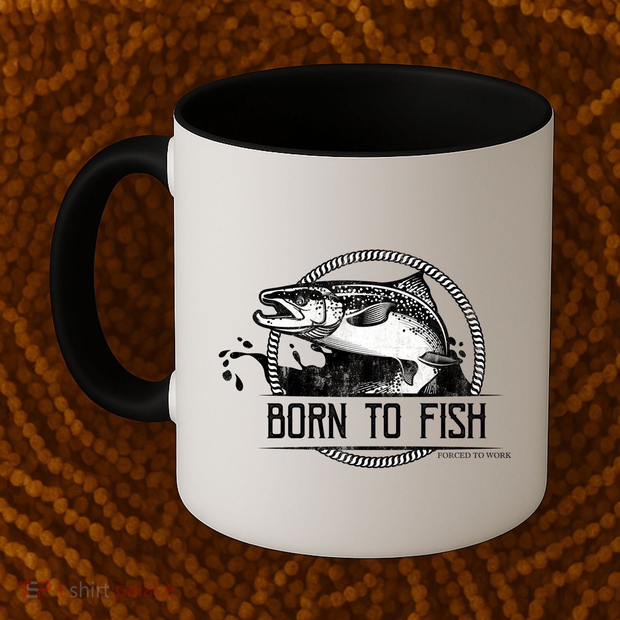 Born To Fish Forced To Work Coffee Mug
