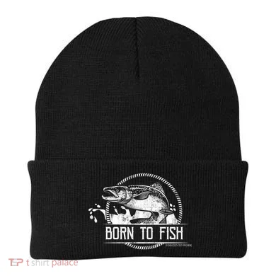 Born To Fish Forced To Work Beanie