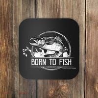 Born To Fish Forced To Work Coaster thumb 0