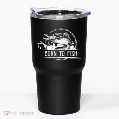 Born To Fish Forced To Work Tumbler