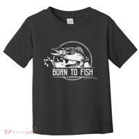 Born To Fish Forced To Work Toddler T-Shirt thumb 0