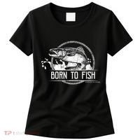 Born To Fish Forced To Work Women's T-Shirt thumb 0