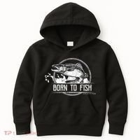 Born To Fish Forced To Work Kids Hoodie thumb 0