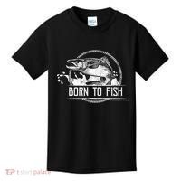 Born To Fish Forced To Work Kids T-Shirt thumb 0