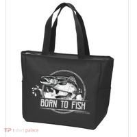 Born To Fish Forced To Work Tote Bag thumb 3