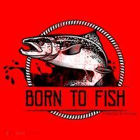 Born To Fish Forced To Work Santa Hat thumb 1