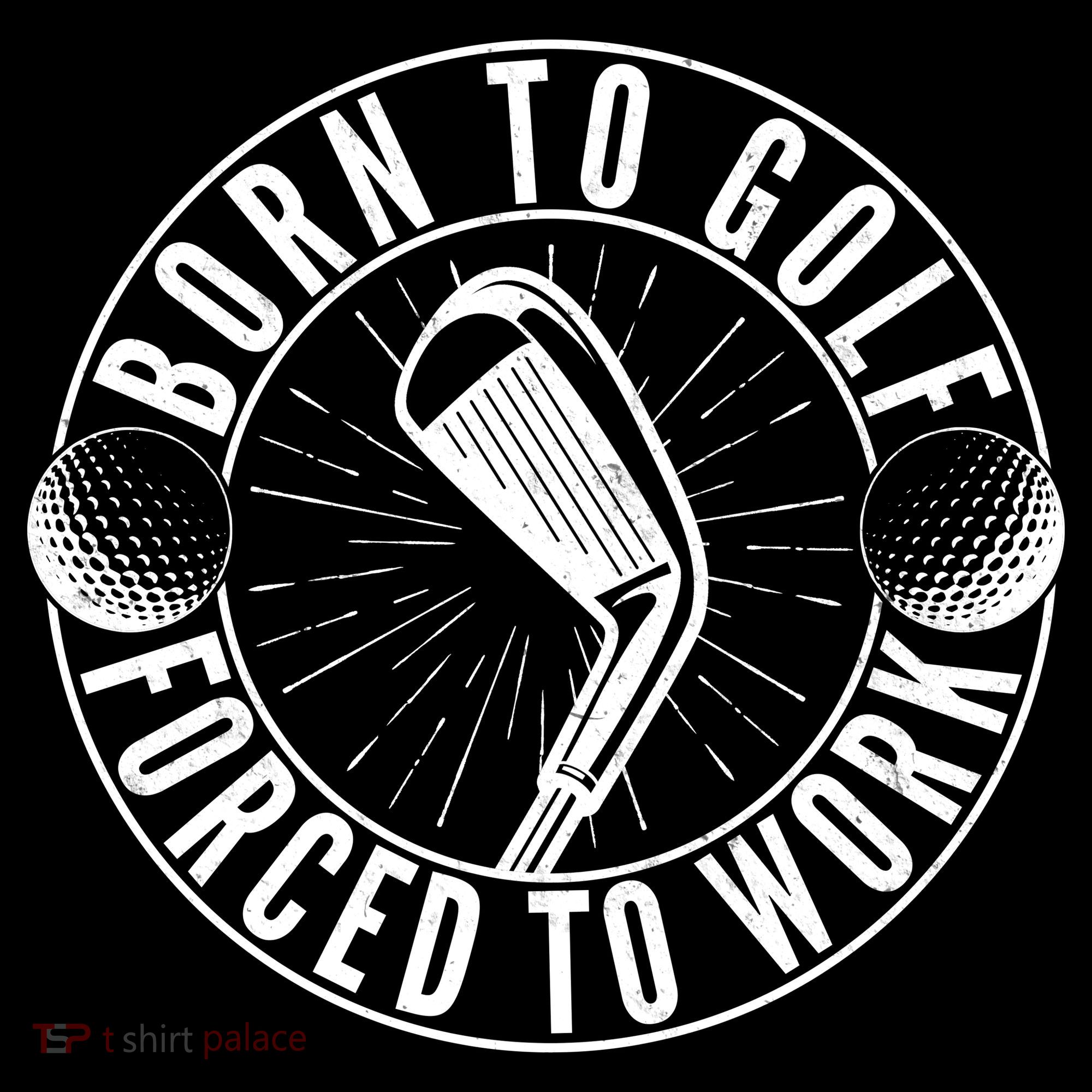Born To Golf Force To Work Bucket Hat