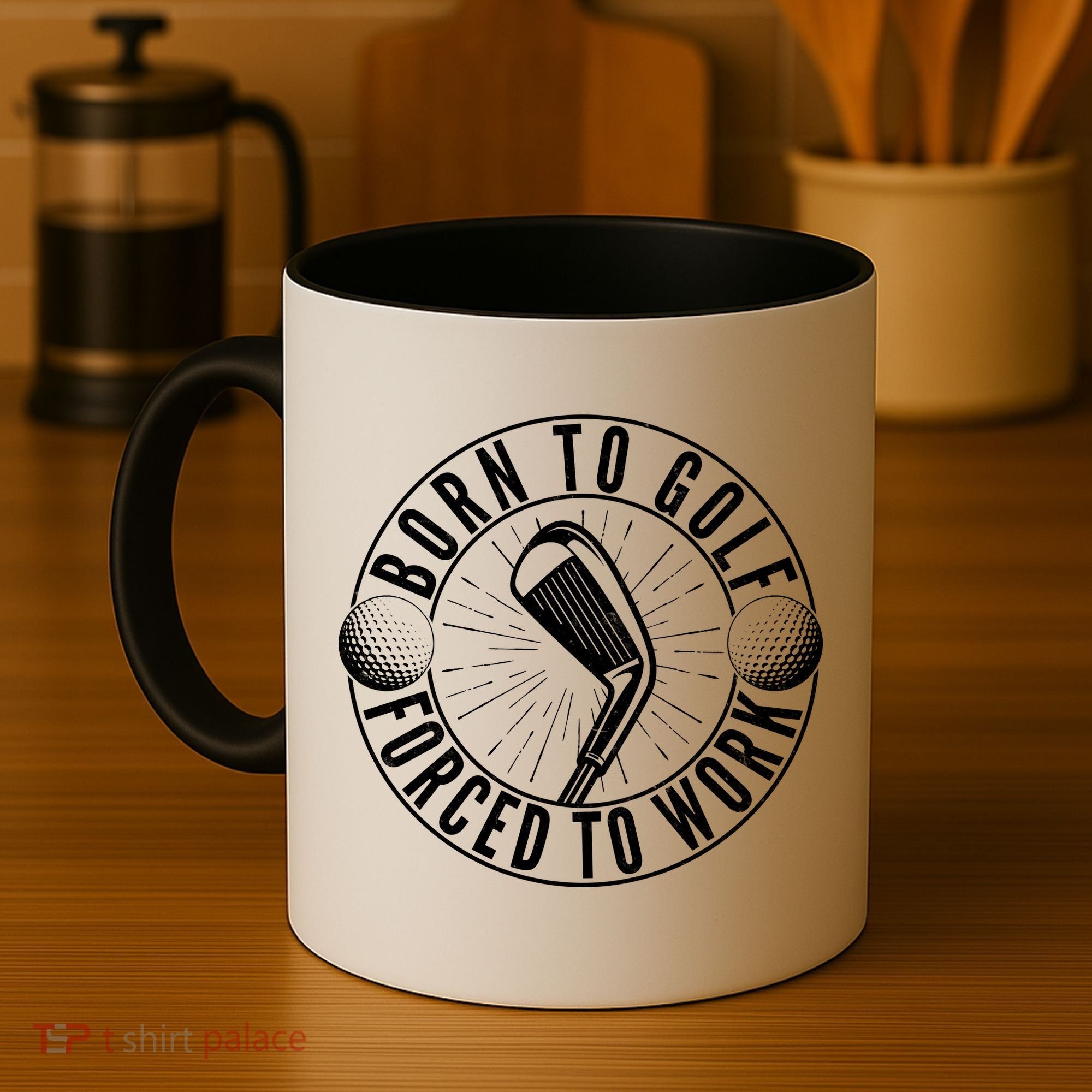 Born To Golf Force To Work Coffee Mug