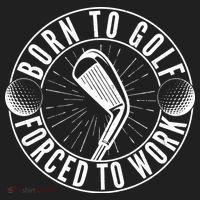 Born To Golf Force To Work Beanie thumb 2