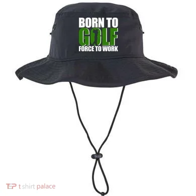 Born To Golf Force To Work Golfing Fan Bucket Hat