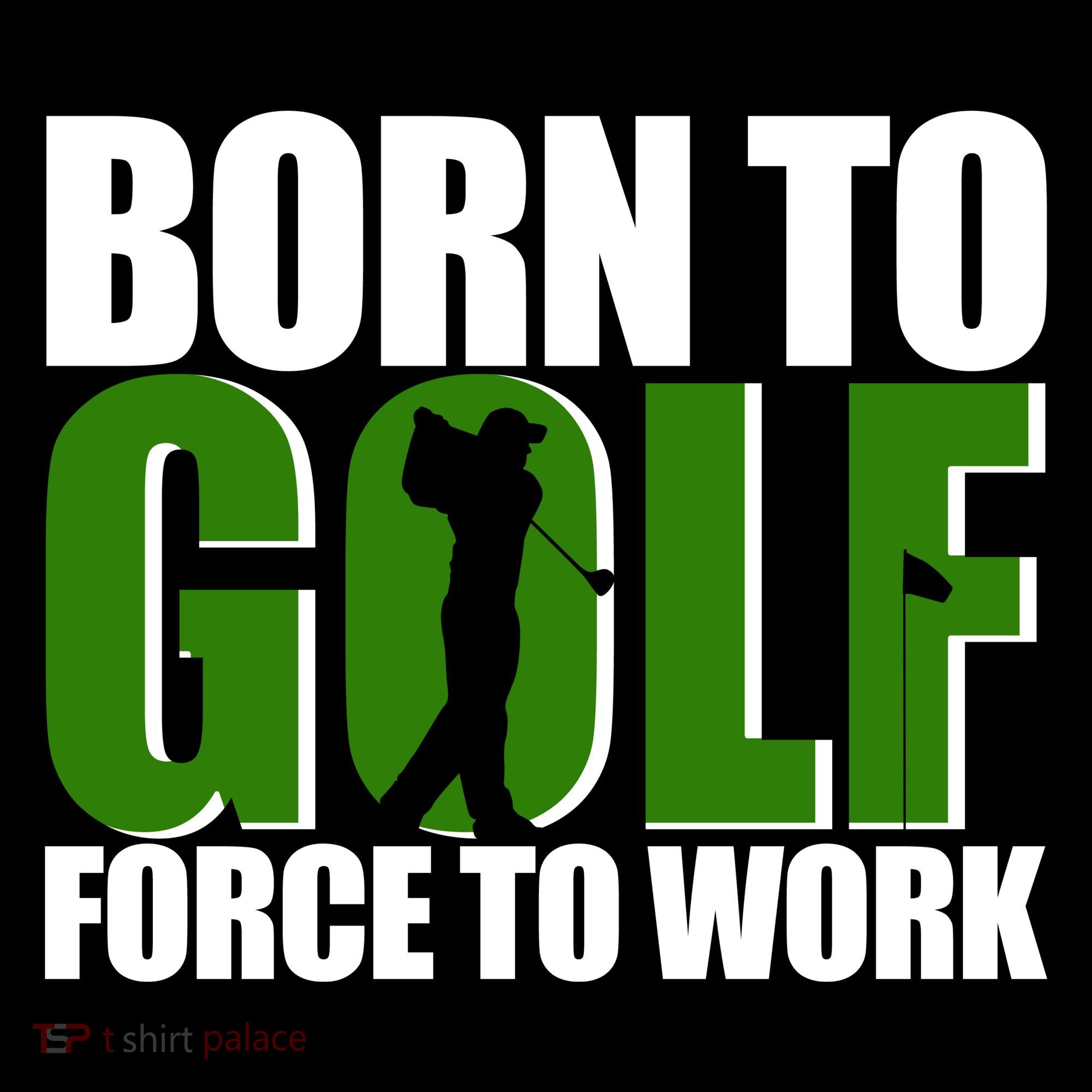 Born To Golf Force To Work Golfing Fan Women's Hoodie