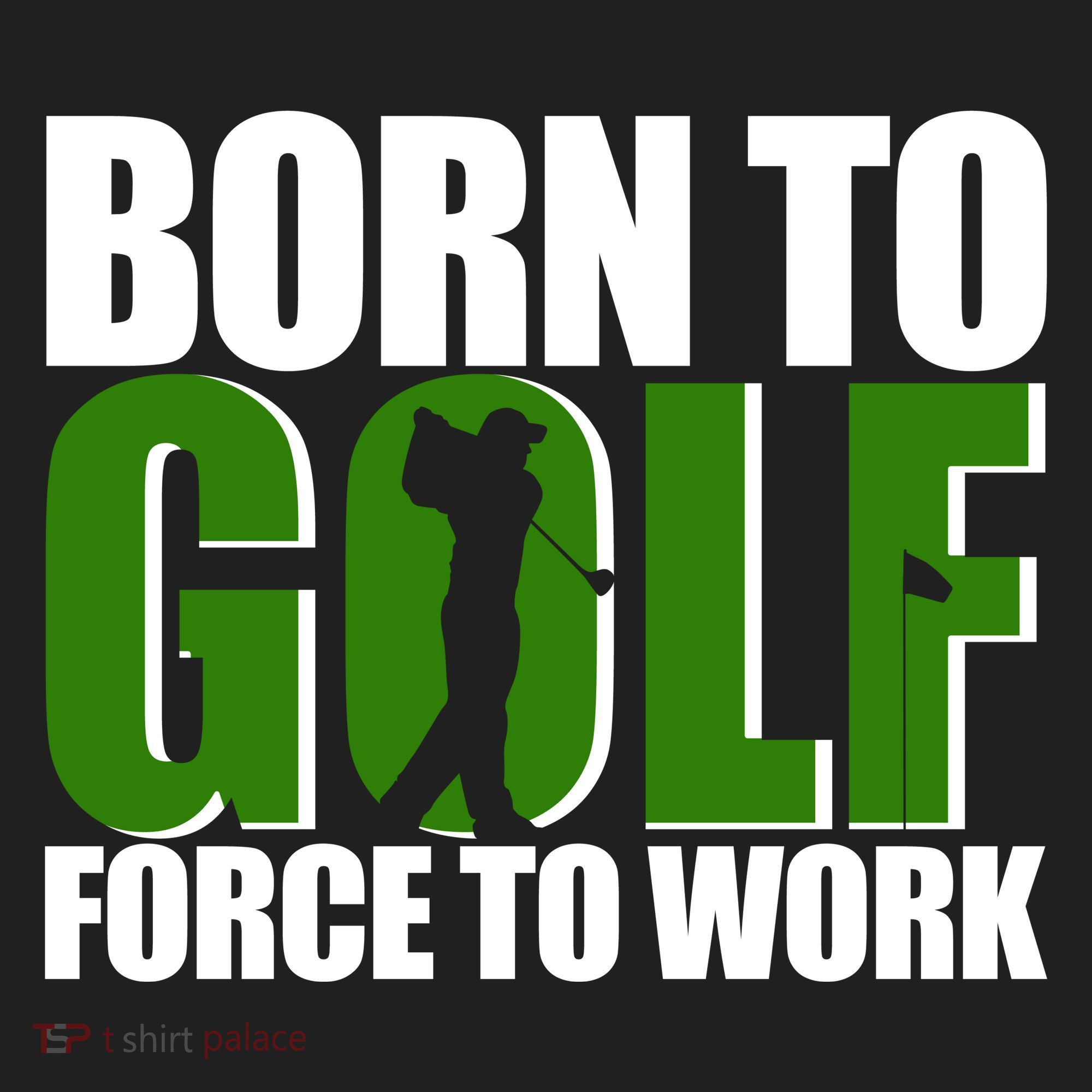 Born To Golf Force To Work Golfing Fan Hat