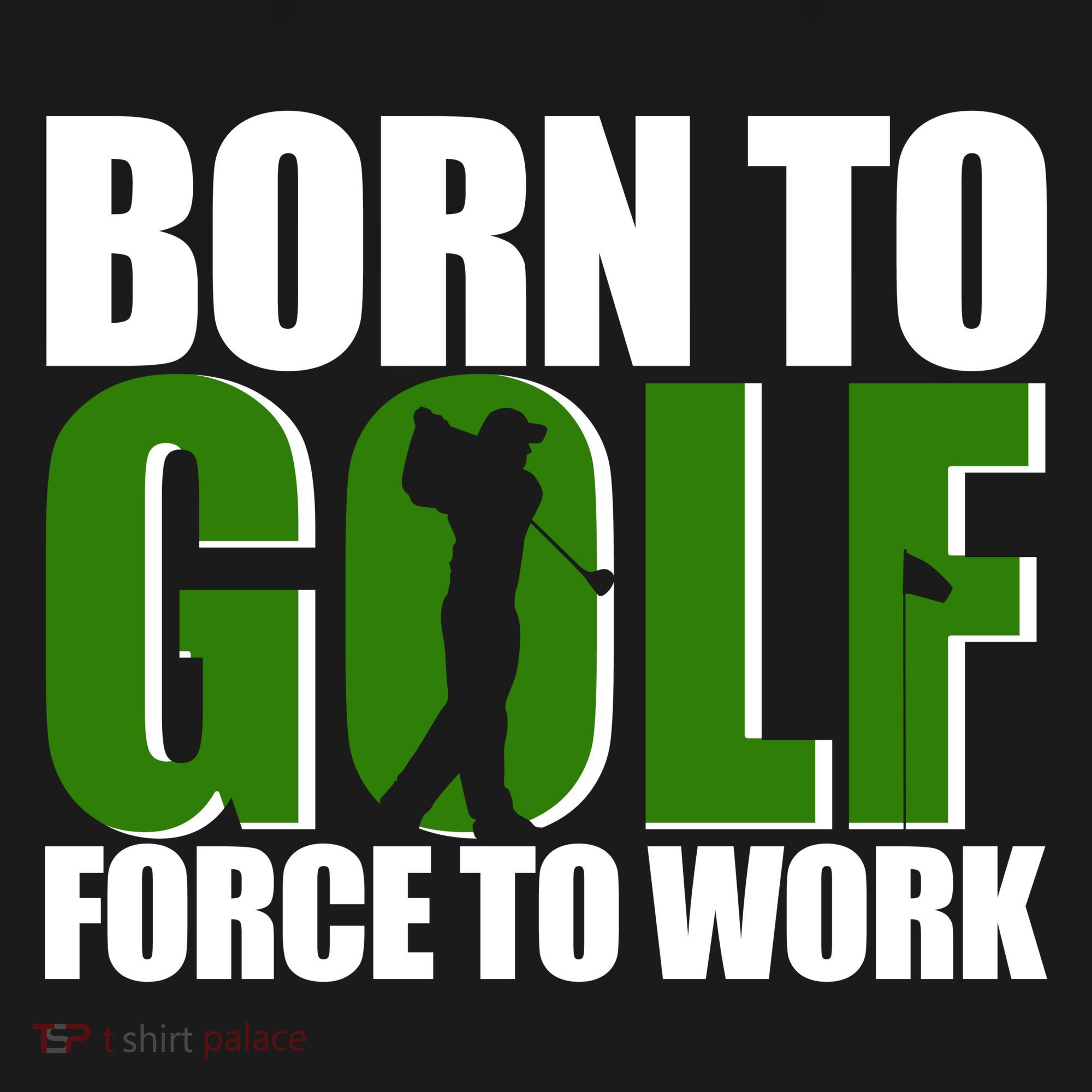 Born To Golf Force To Work Golfing Fan Kids Sweatshirt