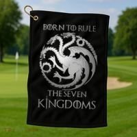 Born To Rule The Seven Kingdoms Golf Towel thumb 1