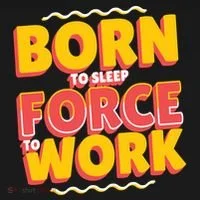 Born To Sleep Force To Work Bucket Hat thumb 4