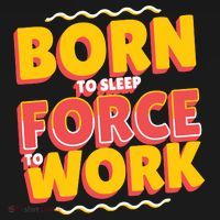Born To Sleep Force To Work Women's Hoodie thumb 2