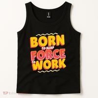 Born To Sleep Force To Work Tank Top thumb 2