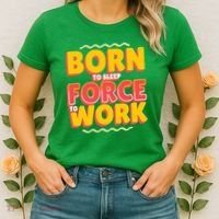 Born To Sleep Force To Work Women's T-Shirt thumb 2