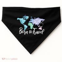 Born To Travel USA-Made Doggie Bandana thumb 0