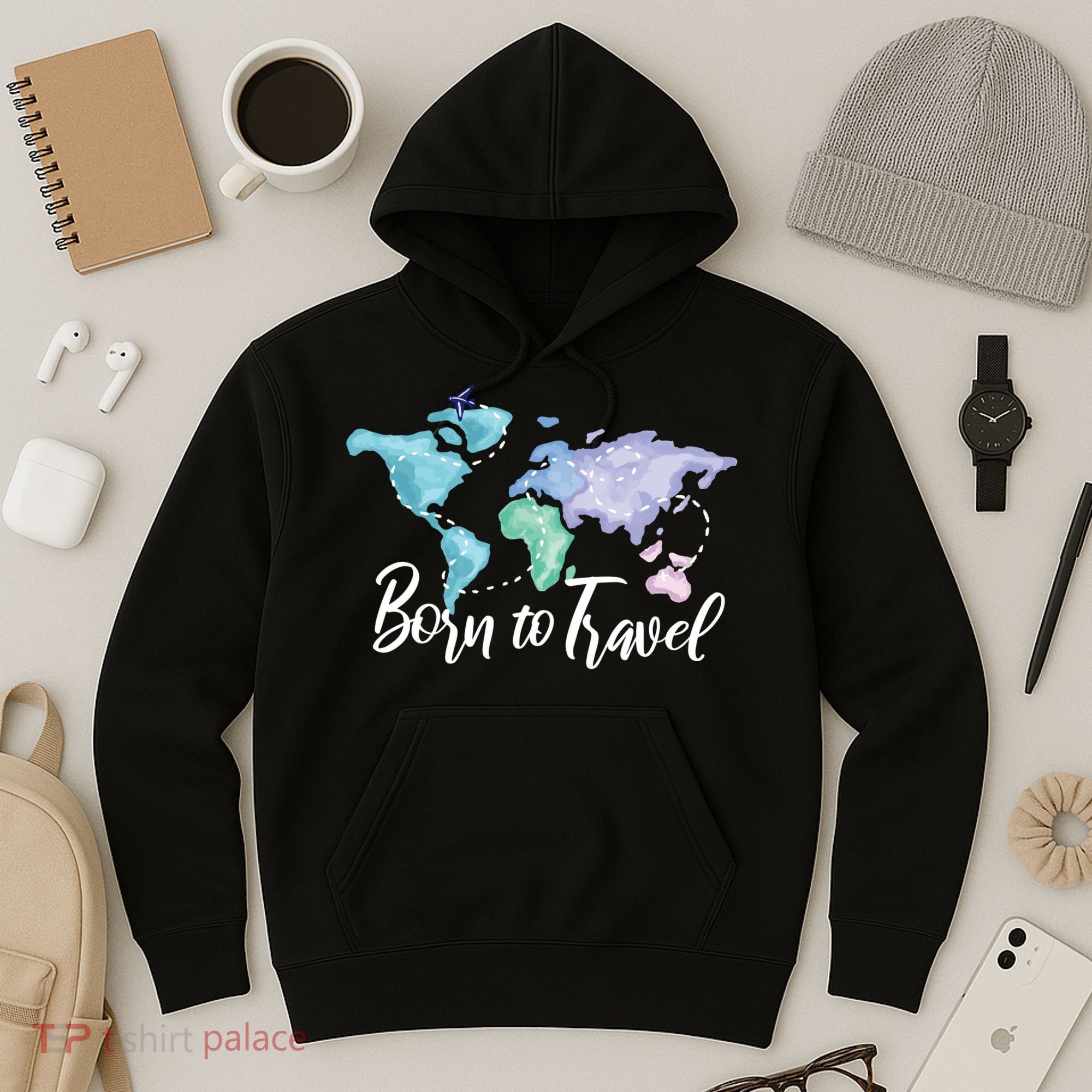 Born To Travel Hoodie