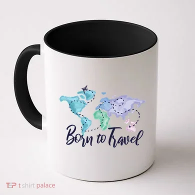 Born To Travel Coffee Mug
