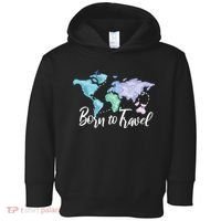 Born To Travel Toddler Hoodie thumb 0