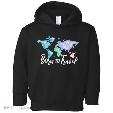 Born To Travel Toddler Hoodie
