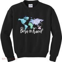 Born To Travel Kids Sweatshirt thumb 0