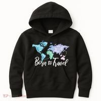 Born To Travel Kids Hoodie thumb 0