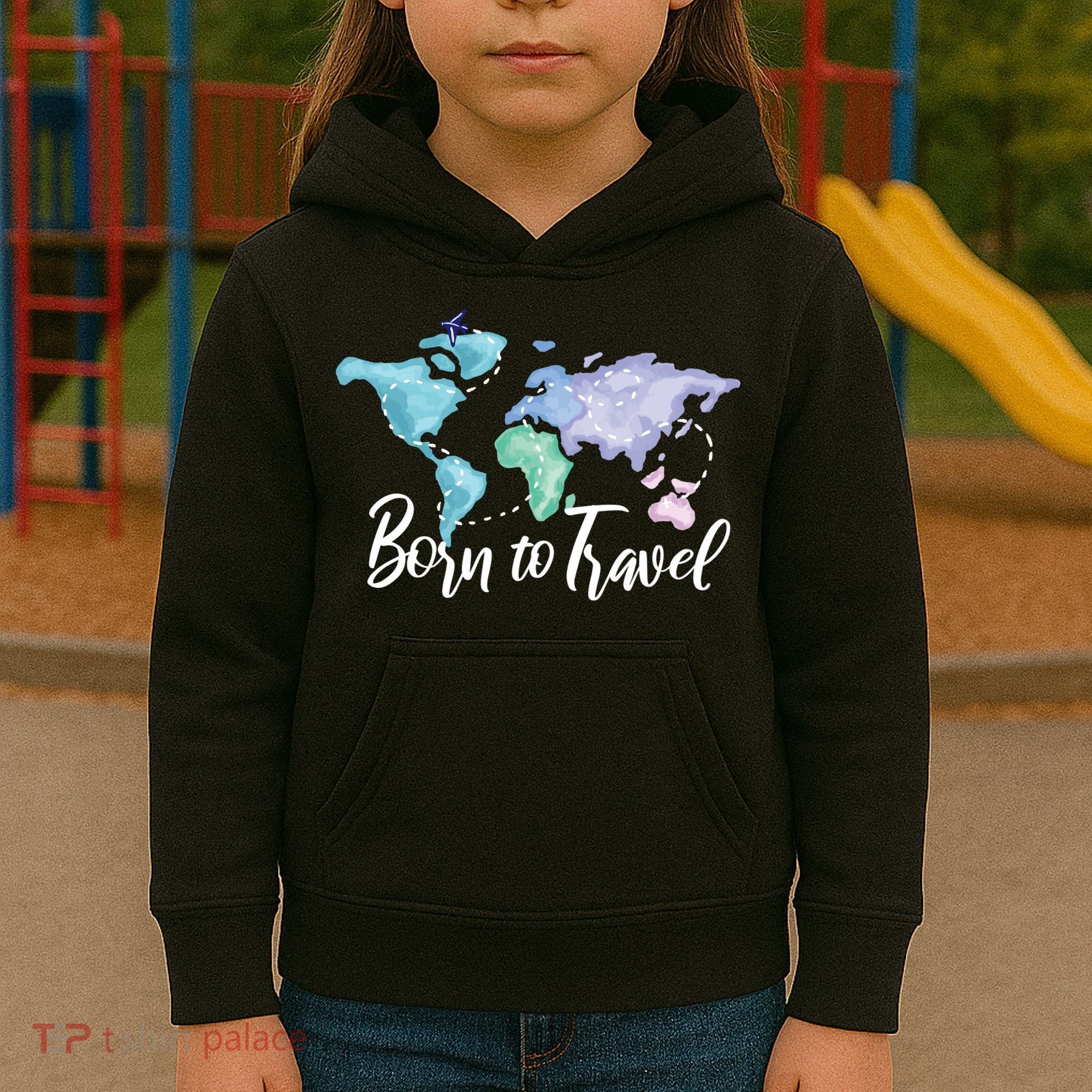 Born To Travel Kids Hoodie