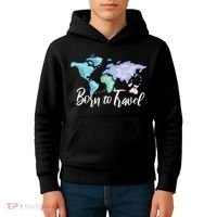Born To Travel Kids Hoodie thumb 4