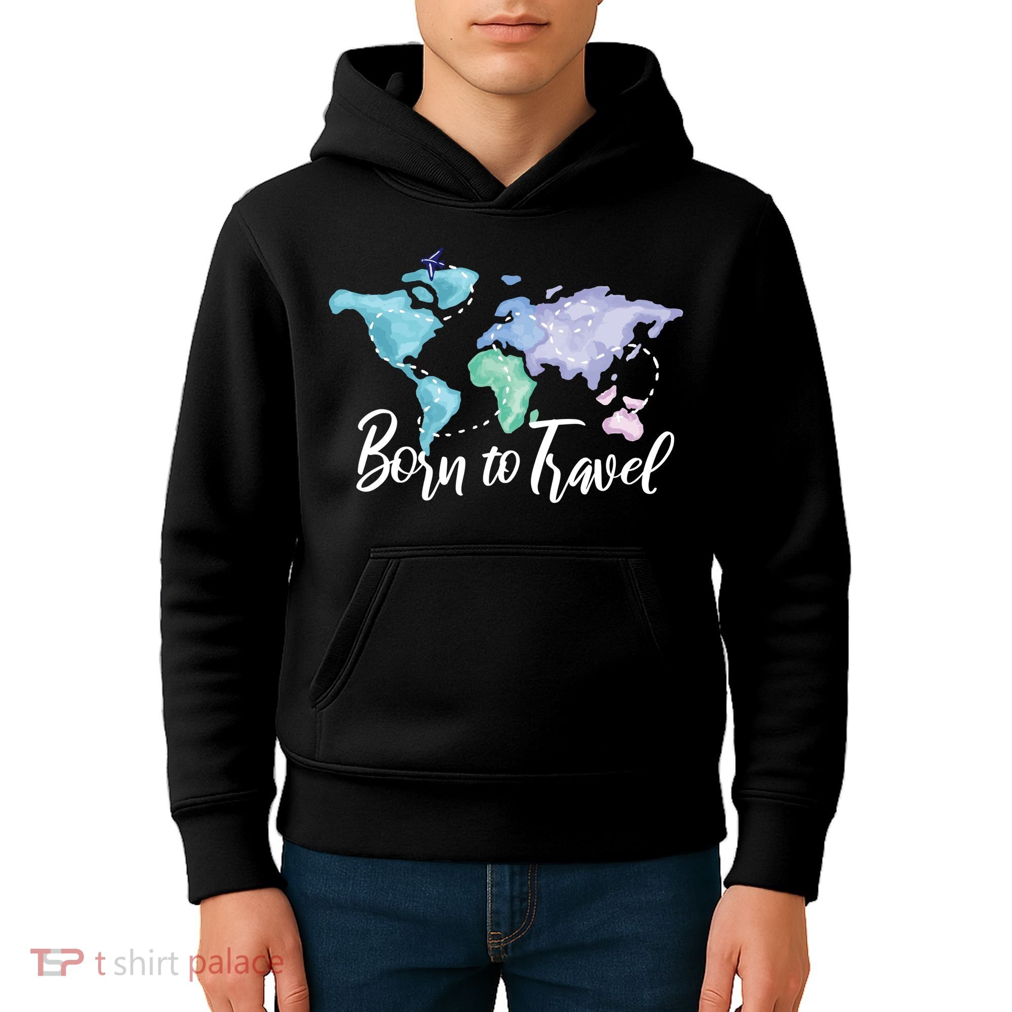 Born To Travel Kids Hoodie