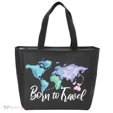 Born To Travel Tote Bag