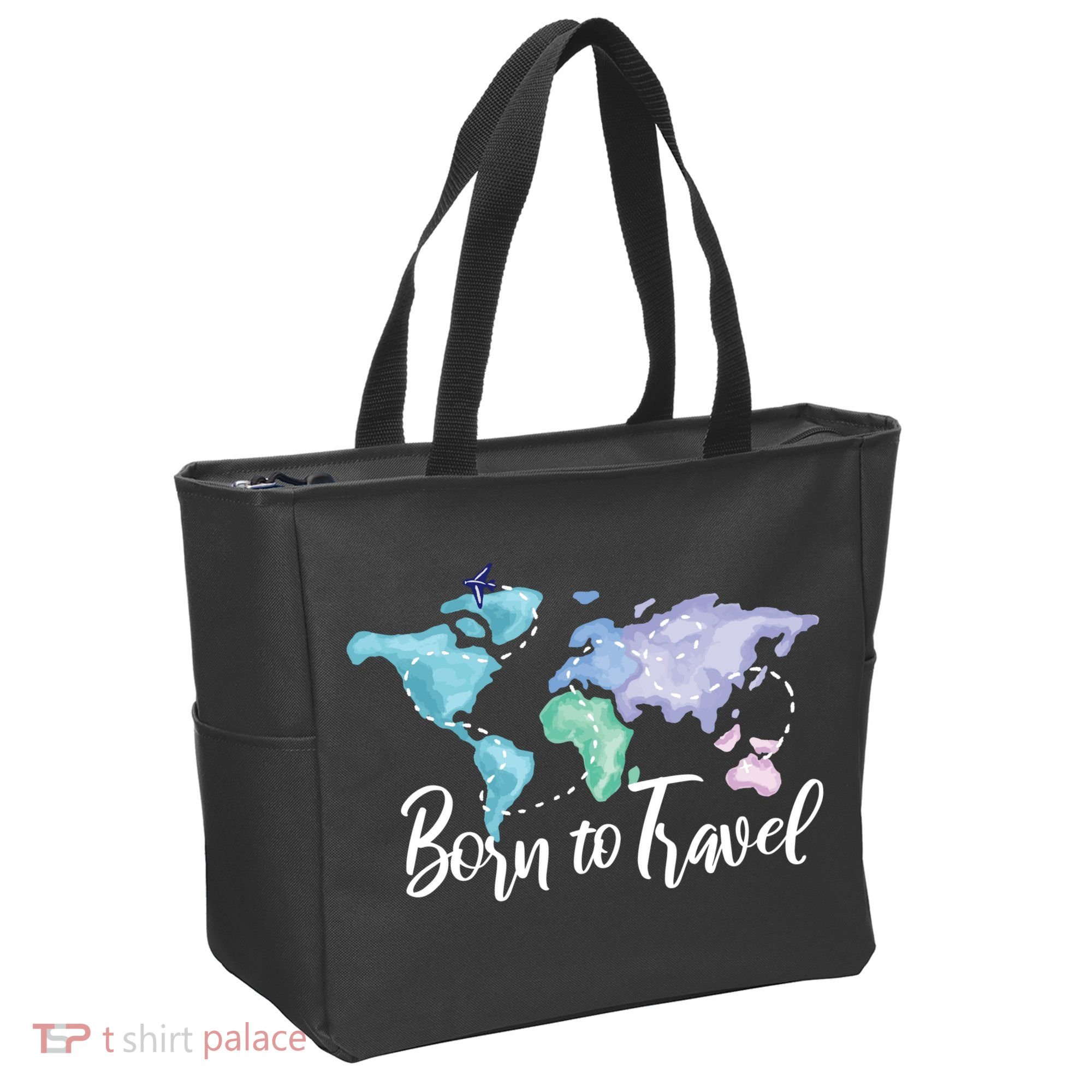 Born To Travel Tote Bag