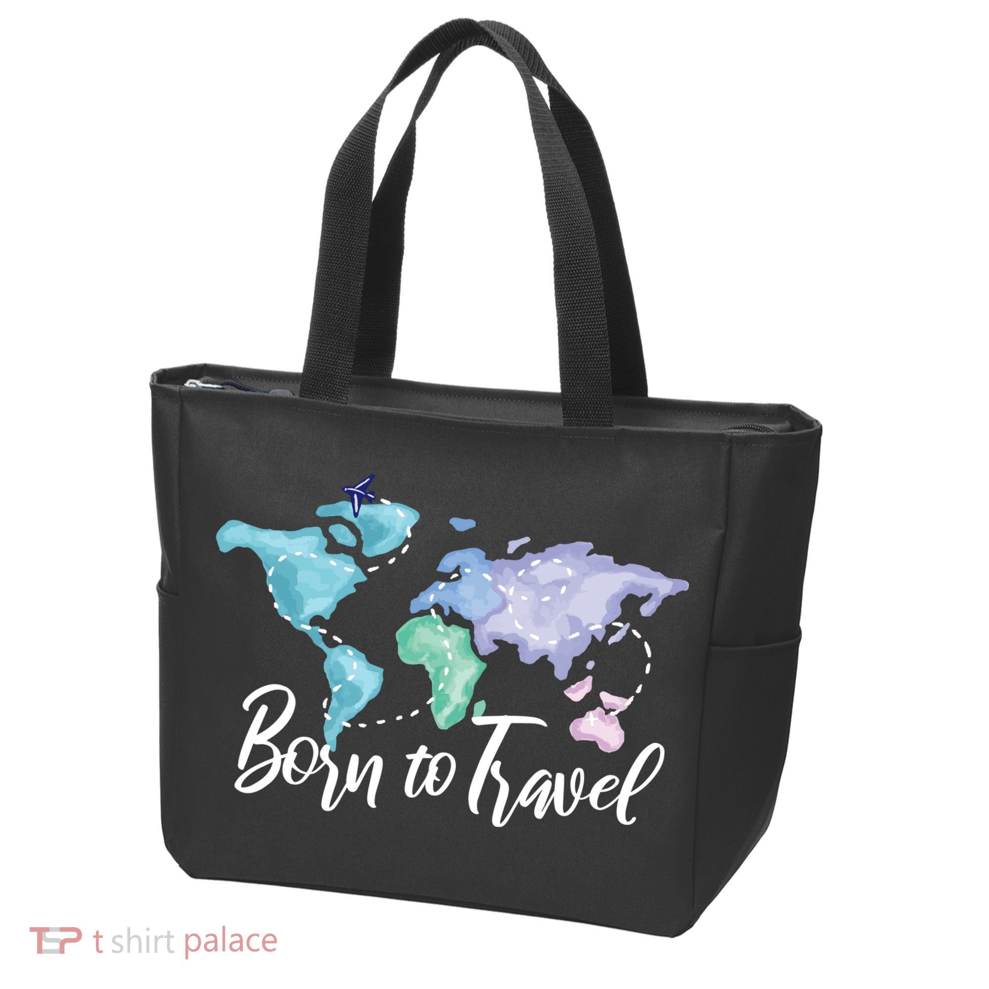Born To Travel Tote Bag