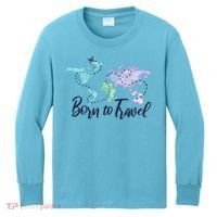 Born To Travel Kids Long Sleeve Shirt thumb 0