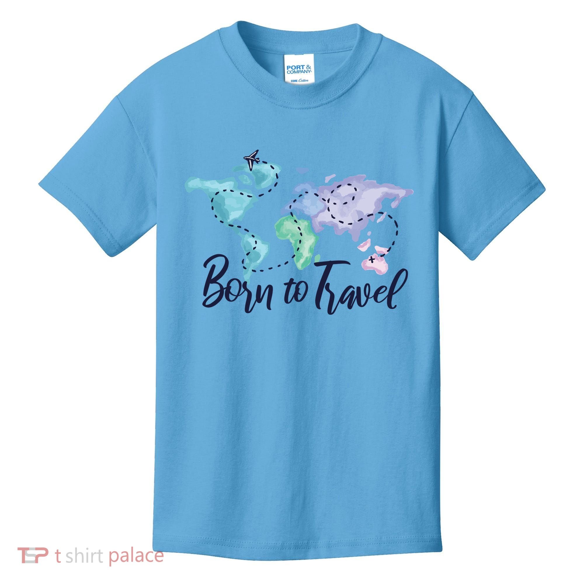 Born To Travel Kids T-Shirt