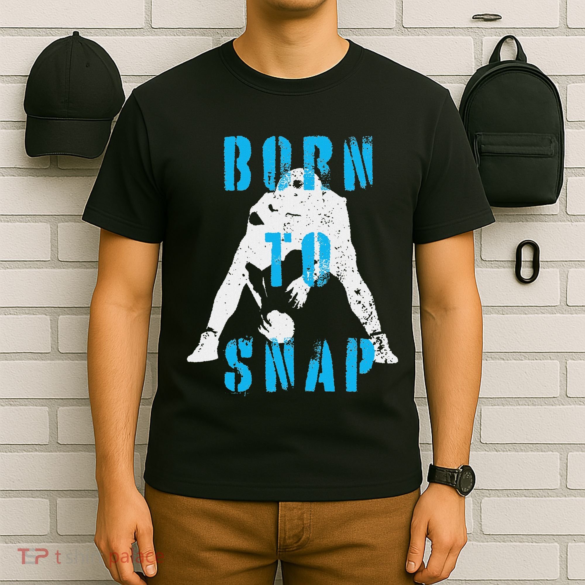 Born O Snap Football Lineman Center Long Snapper T-Shirt