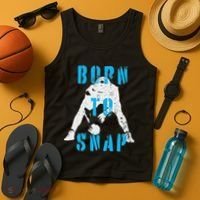 Born O Snap Football Lineman Center Long Snapper Tank Top thumb 4