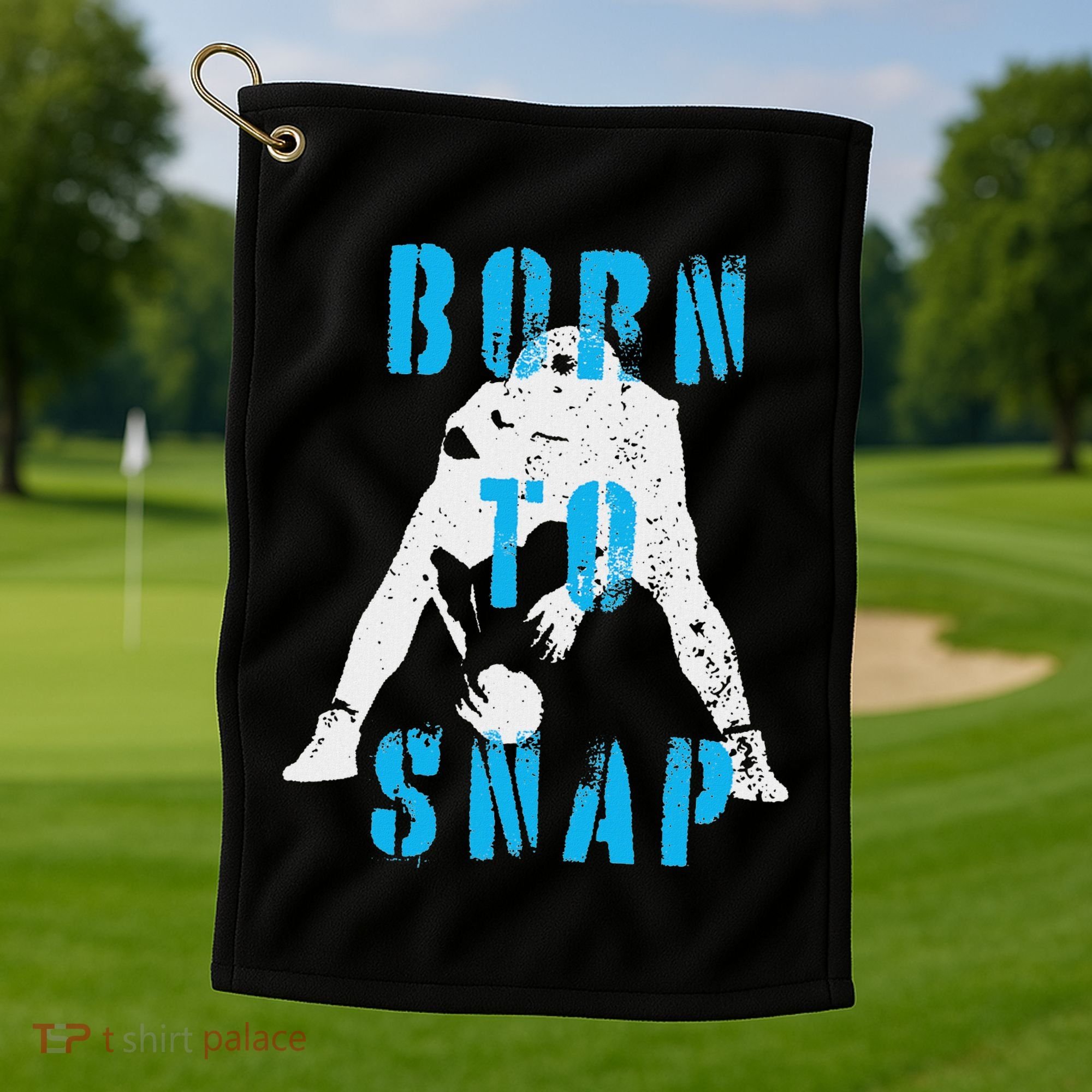 Born O Snap Football Lineman Center Long Snapper Golf Towel