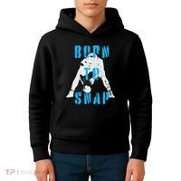 Born O Snap Football Lineman Center Long Snapper Kids Hoodie thumb 4