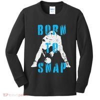 Born O Snap Football Lineman Center Long Snapper Kids Long Sleeve Shirt thumb 0