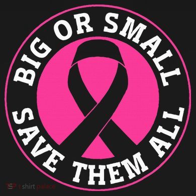 Big Or Small Save Them All Save The Tatas Women's Crop Top Tee