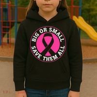 Big Or Small Save Them All Save The Tatas Kids Hoodie thumb 3
