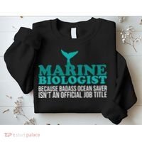 Badass Ocean Saver Future Marine Biologist Sweatshirt thumb 2