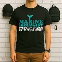 Badass Ocean Saver Future Marine Biologist T-Shirt thumb 6