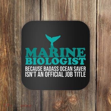 Badass Ocean Saver Future Marine Biologist Coaster